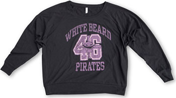 【クリックで詳細表示】From TV animation ワンピース 白ひげ ルーズロングスリーブTシャツ/ブラック-ガールズフリー(再販)[コスパ]《在庫切れ》