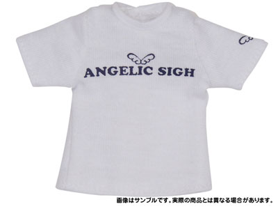 【クリックでお店のこの商品のページへ】ピュアニーモSサイズ Angelic Sigh Tシャツ ホワイト(ドール用衣装)[アゾン]《在庫切れ》