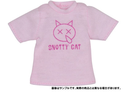 【クリックでお店のこの商品のページへ】ピュアニーモSサイズ Snotty Cat Tシャツ ピンク(ドール用衣装)[アゾン]《在庫切れ》