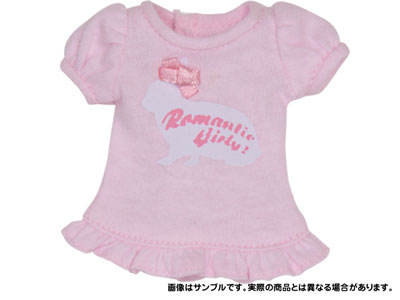 【クリックでお店のこの商品のページへ】ピュアニーモSサイズ Romantic Girly！ Tシャツ ピンク(ドール用衣装)[アゾン]《在庫切れ》