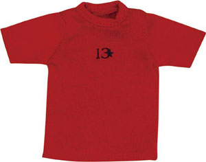 【クリックで詳細表示】ピュアニーモ XSサイズ Thirteen Stars Tシャツ レッド(ドール用衣装)[アゾン]《在庫切れ》