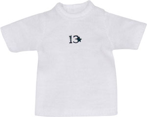 【クリックでお店のこの商品のページへ】ピュアニーモ XSサイズ Thirteen Stars Tシャツ ホワイト(ドール用衣装)[アゾン]《在庫切れ》