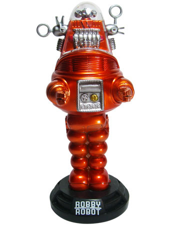 【クリックでお店のこの商品のページへ】ワッキーワブラー 禁断の惑星 ロビー・ザ・ロボット メタリックオレンジVer. 単品[ファンコ]《在庫切れ》Wacky Wobbler - Forbidden Planet： Robby The Robot (Metallic Orange Ver.)