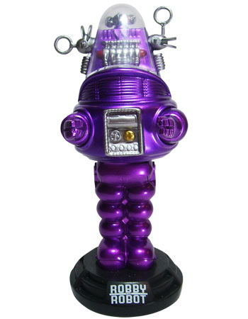 【クリックで詳細表示】ワッキーワブラー 禁断の惑星 ロビー・ザ・ロボット メタリックパープルVer. 単品[ファンコ]《在庫切れ》Wacky Wobbler - Forbidden Planet： Robby The Robot (Metallic Purple Ver.)
