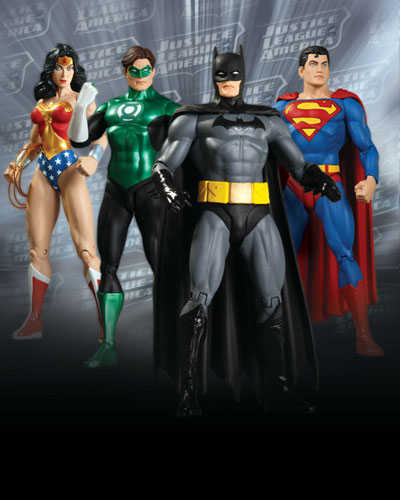 【クリックでお店のこの商品のページへ】ジャスティスリーグ クラシックアイコンズ アクションフィギュア シリーズ1 4種セット[DCダイレクト]《在庫切れ》Justice League Classic Icons - Action Figure Series 1 (Assortment)