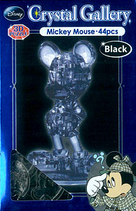 【クリックで詳細表示】立体パズル クリスタルギャラリー ミッキーマウス 単品(ブラック)[ハナヤマ]《発売済・取り寄せ※暫定》