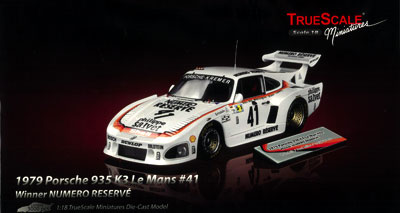 【クリックでお店のこの商品のページへ】トゥルースケール 1/18 ポルシェ 935 K3 LM1979 ＃41 NUMERO RESERV[フジミ模型]《在庫切れ》
