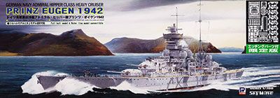 【クリックで詳細表示】1/700 スカイウェーブシリーズ WWII 独海軍重巡洋艦プリンツ・オイゲン エッチングパーツ付き プラモデル[ピットロード]《在庫切れ》