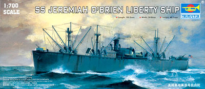 【クリックで詳細表示】トランペッターモデル プラモデル 1/700 アメリカ海軍 リバティシップ ＂ジェレマイア・オブライエン＂[インターアライド]《取り寄せ※暫定》