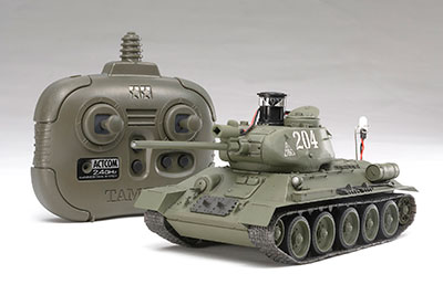 【クリックでお店のこの商品のページへ】1/35RC T34/85(2.4GHzプロポ付)[タミヤ]《発売済・取り寄せ品》