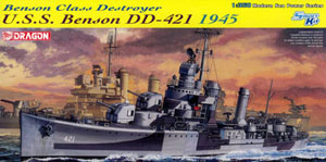 【クリックで詳細表示】ドラゴンモデル プラモデル 1/350 U.S.S. ベンソン級 駆逐艦 ベンソン DD-421 1945(スマートキット)(再販)[スカイネット]《在庫切れ》