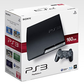 【クリックでお店のこの商品のページへ】PS3 プレイステーション3 本体 HDD 160GB チャコール・ブラック[SCE]《在庫切れ》