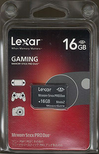 【クリックで詳細表示】Lexar メモリースティックPRO DUO【16GB】(Gaming Edition)[ホリ]《在庫切れ》