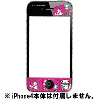 【クリックで詳細表示】マイメロディ iPhone4専用スクリーンプロテクター Cタイプ/SAN-59MMC[グルマンディーズ]《取り寄せ※暫定》