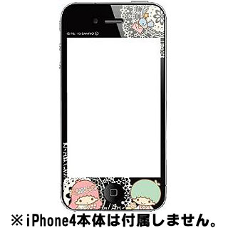 【クリックで詳細表示】キキ＆ララ iPhone4専用スクリーンプロテクター Aタイプ/SAN-59TSA[グルマンディーズ]《在庫切れ》