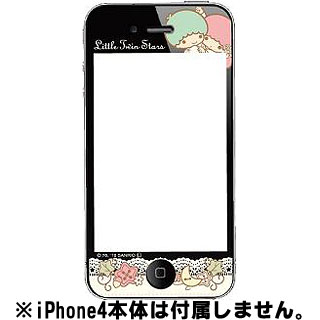 【クリックで詳細表示】キキ＆ララ iPhone4専用スクリーンプロテクター Bタイプ/SAN-59TSB[グルマンディーズ]《在庫切れ》