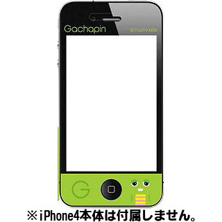 【クリックで詳細表示】ガチャピン×ムック iPhone4専用スクリーンプロテクター ガチャピン/FT-16GR[グルマンディーズ]《在庫切れ》