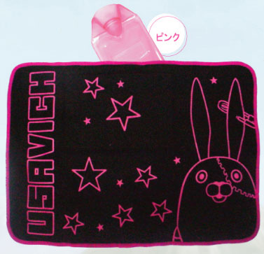 【クリックで詳細表示】ウサビッチ ひざ掛け湯たんぽ キレネンコ(ピンク)[エス・アンド・エス]《在庫切れ》