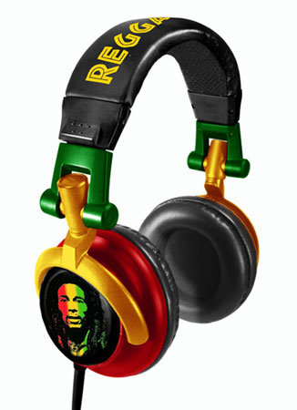【クリックでお店のこの商品のページへ】ファンコトロニクス ロックレジェンド DJタイプヘッドホン ボブ・マーリー 単品[ファンコ]《在庫切れ》Funkotronics DJ Stereo Headphone - Rock Legends： Bob Marley (Buffalo Soldier Ver.)