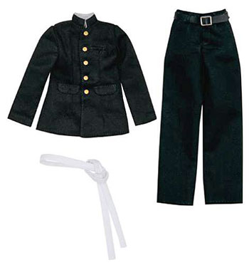 【クリックで詳細表示】ピュアニーモ Sサイズ PNS学生服セット ブラック(ドール用衣装)[アゾン]《在庫切れ》