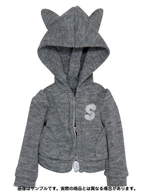 【クリックで詳細表示】ピュアニーモ XSサイズ Snotty cat mini ネコみみフードパーカー グレー(ドール用衣装)[アゾン]《在庫切れ》