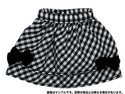 【クリックで詳細表示】ピュアニーモ XSサイズ Snotty cat mini チェックリボンスカート ブラック(ドール用衣装)[アゾン]《在庫切れ》