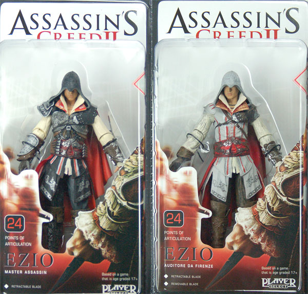 【クリックで詳細表示】プレイヤー・セレクト アクションフィギュア アサシン クリード2 エツィオ 2種セット[ネカ]《在庫切れ》Player Select - Action Figure： Ezio / Assassin’s Creed 2 (Assortment)