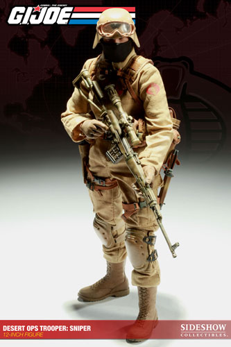 【クリックでお店のこの商品のページへ】G.I.ジョー 12インチアクションフィギュア コブラスナイパー 単品[サイドショウ]《在庫切れ》G.I.JOE - 12 Inch Action Figure： Desert Ops Trooper Sniper