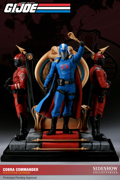【クリックでお店のこの商品のページへ】G.I.ジョー コブラコマンダー ジオラマスタチュー 単品[サイドショウ]《在庫切れ》G.I.JOE - Diorama Statue： Cobra Commander
