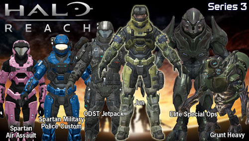 【クリックで詳細表示】Halo：Reach(ヘイロー リーチ) アクションフィギュア シリーズ3 アソート カートン[マクファーレントイズ]《在庫切れ》McFarlane Toys - Halo Reach - Action Figure Series 3 (Assortment)
