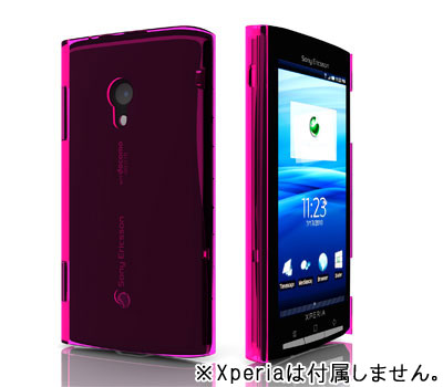 【クリックで詳細表示】Xperia用 クリスタルケース ピンク[MSY]《在庫切れ》