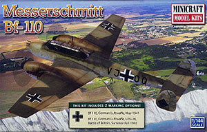 【クリックでお店のこの商品のページへ】ミニクラフト プラモデル 1/144 Bf110C ドイツ[プラッツ]《取り寄せ※暫定》
