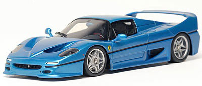 【クリックで詳細表示】ハンドメイドモデルカー 1/43 ライトメタリックブルー フェラーリ F50 ストリート 1995[アイドロン]《在庫切れ》
