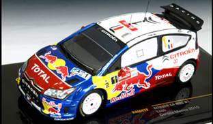 【クリックでお店のこの商品のページへ】モダンラリーカー ダイキャスト完成品 1/43 シトロエン C4 2010年 WRC ラリー・メキシコ 優勝 No.1[イクソモデル]《在庫切れ》
