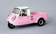 【クリックで詳細表示】ミニチュアカーモデル 1/43 マツダ K360 1962 ピンク/ホワイト[エムエムピー]《発売済・取り寄せ※暫定》
