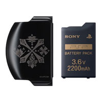 【クリックでお店のこの商品のページへ】PSP用 バッテリーパック(2200mAh) -モンスターハンターポータブル オリジナルデザイン バッテリーカバー-[SCE]《在庫切れ》