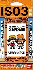 【クリックで詳細表示】プリントガードSENSAI IS03 ワンピース×パンソンワークス01 IS03ルフィ×エース[ハセ・プロ]《在庫切れ》