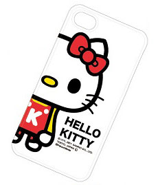【クリックで詳細表示】ハローキティ キャラクタージャケット iPhone4専用(SANPW-01A)[グルマンディーズ]《在庫切れ》サンリオキャラクターズ byパンソンワークス