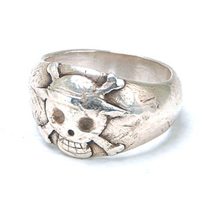 【クリックでお店のこの商品のページへ】From TV animation ワンピース 麦わらドクロプレーンリング/15号(再販)[コスパ]《在庫切れ》