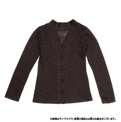 【クリックで詳細表示】50cm 50ふんわりロングカーディガン/ブラウン(ドール用衣装)[アゾン]《在庫切れ》