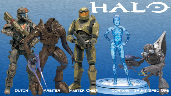 【クリックで詳細表示】HALO(ヘイロー) 10周年記念アクションフィギュア 5種セット[マクファーレントイズ]《在庫切れ》McFarlane Toys - Halo - 10th Anniversary Action Figure (Assortment)