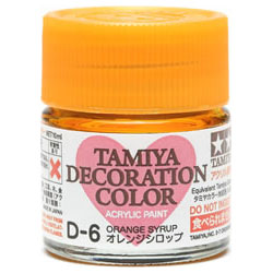 【クリックでお店のこの商品のページへ】タミヤ デコレーションシリーズ デコレーションカラー スタートセット D-6 オレンジシロップ[タミヤ]《発売済・在庫品》