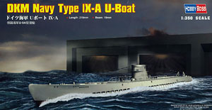 【クリックでお店のこの商品のページへ】プラモデル 1/350 潜水艦シリーズ ドイツ海軍UボートIX-A[ホビーボス]《在庫切れ》