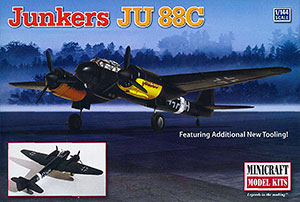【クリックでお店のこの商品のページへ】ミニクラフト プラモデル 1/144 Ju-88C[プラッツ]《在庫切れ》