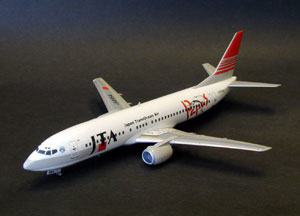 【クリックで詳細表示】1/144 B737-400 JTA パパス サイ＆カジキ(再販)[プラッツ]《発売済・在庫品》