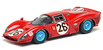 【クリックで詳細表示】ハンドメイドモデルカー 1/43 フェラーリ 412P ＃0844 デイトナ24h 1967 3rd No.26[アイドロン]《在庫切れ》