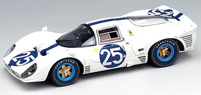 【クリックで詳細表示】ハンドメイドモデルカー 1/43 予選仕様 フェラーリ 421P＂N.A.R.T.＂＃0844 ルマン 1967 No.25[アイドロン]《在庫切れ》
