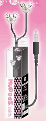 【クリックでお店のこの商品のページへ】ディズニー ミューポッズ 小粒ジュエリーイヤホン ブラック×クリア[タカラトミーアーツ]《在庫切れ》