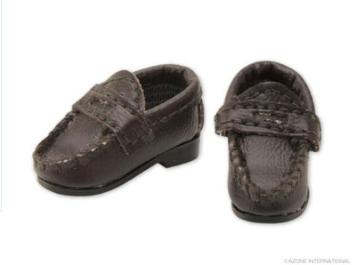 【クリックで詳細表示】靴 ローファー ダークブラウン(ドール用衣装)[アゾン]《発売済・在庫品》