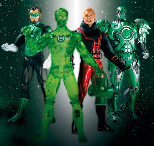 【クリックでお店のこの商品のページへ】グリーン・ランタン アクションフィギュア シリーズ4 4種セット[DCダイレクト]《在庫切れ》Green Lantern - Action Figure Series 4